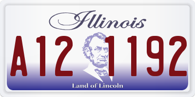 IL license plate A121192
