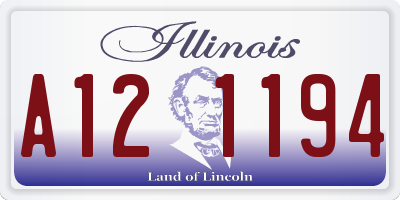 IL license plate A121194