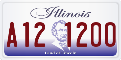 IL license plate A121200