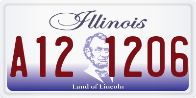 IL license plate A121206