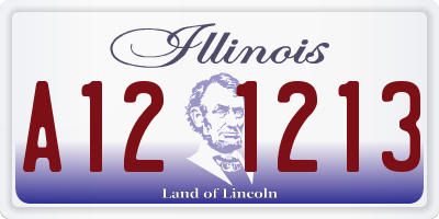 IL license plate A121213