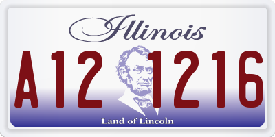 IL license plate A121216