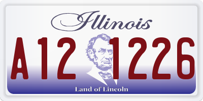 IL license plate A121226