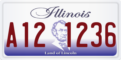 IL license plate A121236