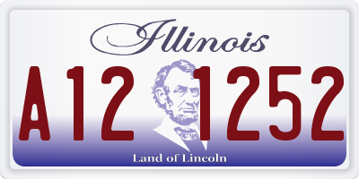 IL license plate A121252