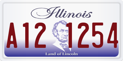 IL license plate A121254