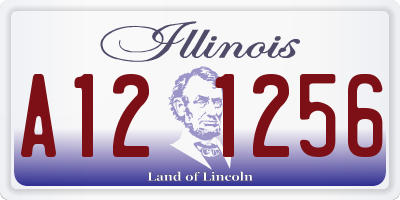 IL license plate A121256