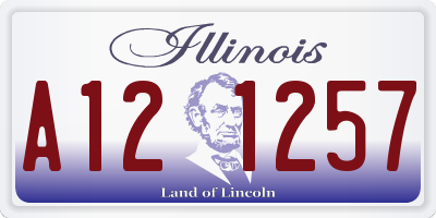 IL license plate A121257