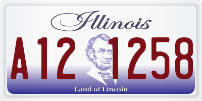 IL license plate A121258