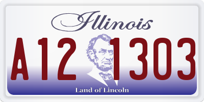 IL license plate A121303