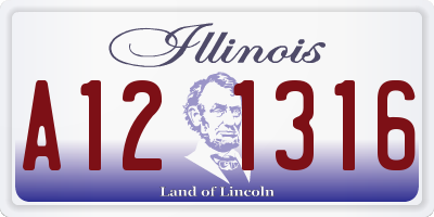 IL license plate A121316