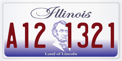 IL license plate A121321