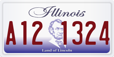 IL license plate A121324