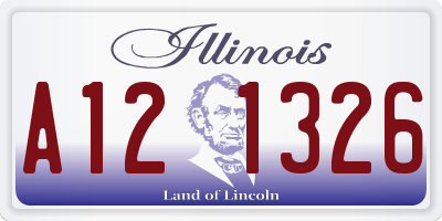 IL license plate A121326