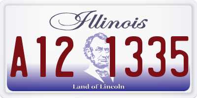 IL license plate A121335