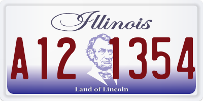 IL license plate A121354