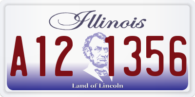 IL license plate A121356