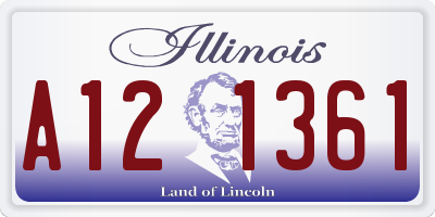 IL license plate A121361