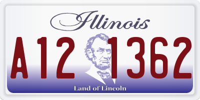 IL license plate A121362