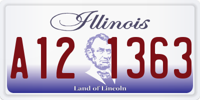 IL license plate A121363