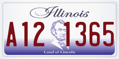 IL license plate A121365