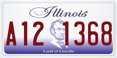 IL license plate A121368