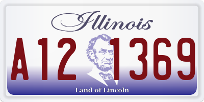IL license plate A121369