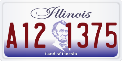 IL license plate A121375