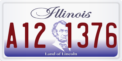 IL license plate A121376