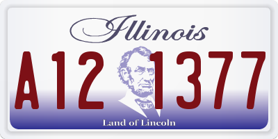IL license plate A121377