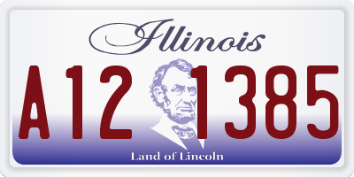 IL license plate A121385