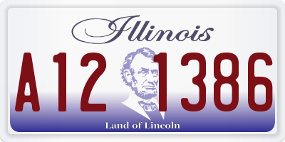 IL license plate A121386