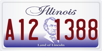 IL license plate A121388