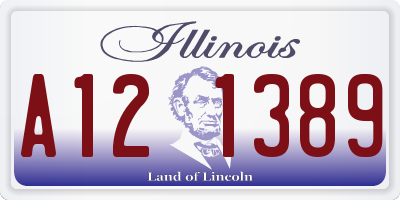 IL license plate A121389