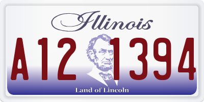IL license plate A121394