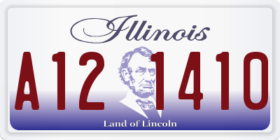 IL license plate A121410