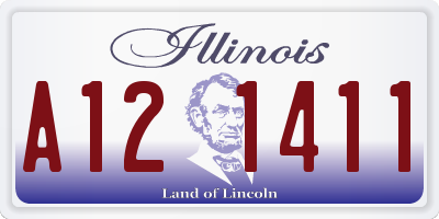 IL license plate A121411