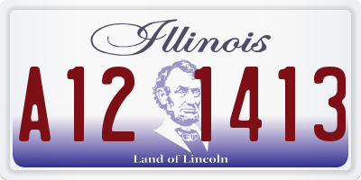 IL license plate A121413