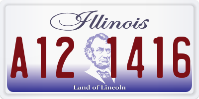 IL license plate A121416