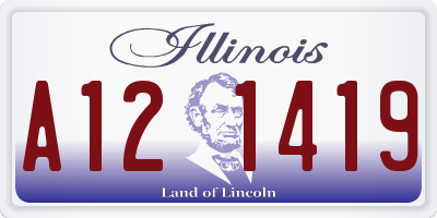 IL license plate A121419