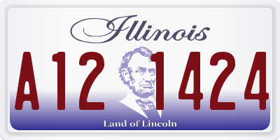 IL license plate A121424