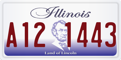 IL license plate A121443