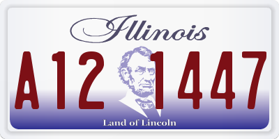 IL license plate A121447