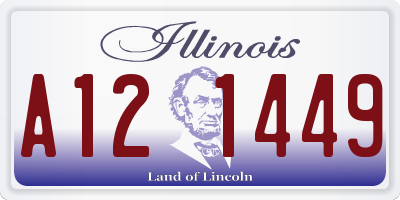 IL license plate A121449