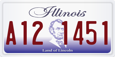 IL license plate A121451