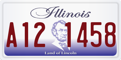 IL license plate A121458