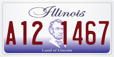 IL license plate A121467