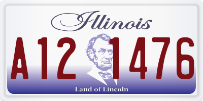 IL license plate A121476