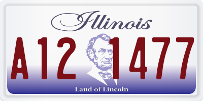 IL license plate A121477