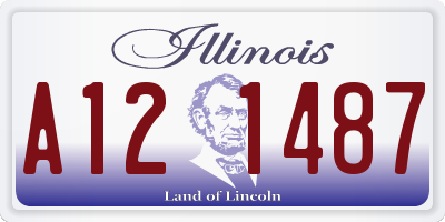 IL license plate A121487